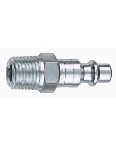 AMFCP25-02-10 image(0) - 3/8" Coupler Plug with 1/4" Male Thread I/M Industrial- Pack of 10