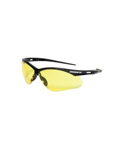 Jackson Safety - Safety Glasses - SG Series - Amber Lens - Black Frame - STA-CLEAR Anti-Fog - Low Light