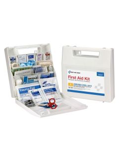 First Aid Only 50 Person First Aid Kit ANSI A Plastic Case with Dividers
