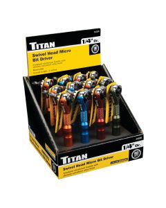 TIT11315-12 image(1) - Titan 1/4 in. Drive Micro Bit Driver Counter Display
