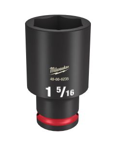 MLW49-66-6235 image(0) - Milwaukee Tool SHOCKWAVE Impact Duty  1/2"Drive 1-5/16" Deep 6 Point Socket