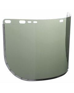 SRW29090 image(0) - Jackson Safety - Replacement Windows for F30 Acetate Face Shields - Dark Green - 9" x 15.5" X.040" - D Shaped - Bound - (50 Qty Pack)