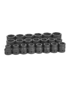 Grey Pneumatic 1" DR 21PC FRAC SOCKET SET 3/4" - 2"