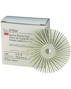 MMM7544 image(0) - 3M DISCS RADIAL BRISTLE 3" 120 GRADE