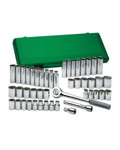 SKT4147 image(0) - S K Hand Tools Socket Set 47 Pc. 1/2Dr 12 Point