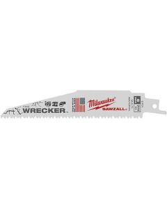 MLW48-00-8701 image(1) - Milwaukee Tool The WRECKER Multi-Material SAWZALL Blade 6" 7/11TPI 25pk