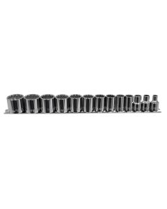 KTI22501 image(0) - K Tool International 13-PIECE 3/8 " DR 12-PT SAE SHA