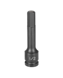 GRE29124M image(0) - Grey Pneumatic 1/2" Drive x 12mm Hex Driver 4" Length