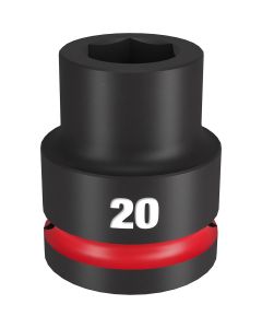 Milwaukee Tool SHOCKWAVE Impact Duty  3/4"Drive 20MM Standard 6 Point Socket