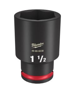 MLW49-66-6238 image(1) - Milwaukee Tool SHOCKWAVE Impact Duty  1/2"Drive 1-1/2" Deep 6 Point Socket