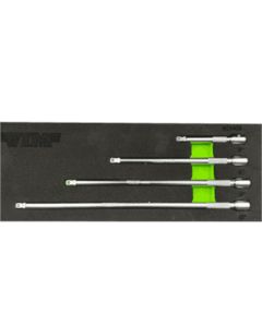 VIM 4 PC. 1/4'' DR. WOBBLE EXTENSION SET