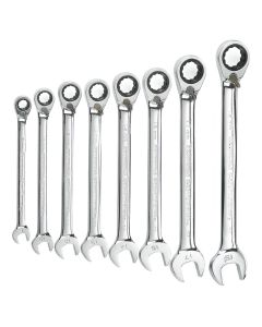 KDT9543 image(0) - GearWrench 8PC REV COMB RATCH MM