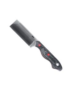 CRK4037 image(0) - CRKT (Columbia River Knife) Razel Fixed Blade Knife: Everyday Carry Plain Edge, D2 Blade Steel, Resin Infused Fiber Handle w/Pocket Carry Sheath,Silver/Black