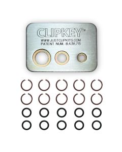 JUST CLIPS CLIPKEY SET WITH 10 SETS OF 3/8" FRICTION RINGS & O-RINGS