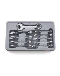 KDT81904 image(0) - GearWrench 10PC STUBBY WRENCH SET 10-19MM