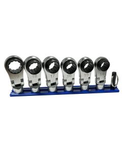 VIMNORA150XL image(0) - VIM 6 PC. 12PT NANO FLEX OFFSET RATCHETING ATTACHMENT SET - 3/8" DRIVE (14 - 19MM)