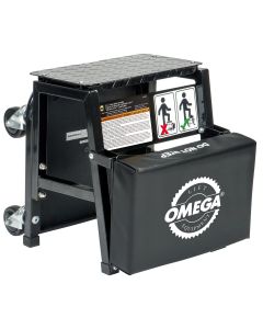 OME91305 image(1) - Omega 2-n-1 mechanics creeper seat/step stool