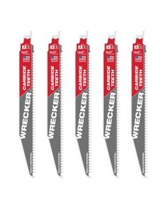 MLW48-00-5542 image(0) - 9" 6 TPI THE WRECKER with Carbide Teeth SAWZALL&reg; Blade 5PK