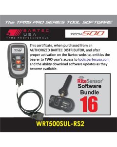 BATWRT500SULRS2E image(0) - Bartec USA 2 Year Software License for the Tech500 w/ 16 RITE-SENSORS