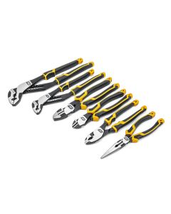 KDT82204C-06 image(0) - Gearwrench 6PC MIXED DUAL MATERIAL PLIER SET