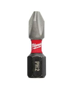 MLW48-32-4114 image(0) - Milwaukee Tool SHOCKWAVE Impact Phillips #2 Insert Bits (25 Pack)