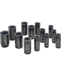 IRTSK4H13LN image(0) - Ingersoll Rand 1/2" Drive Hex SAE Deep Socket Set, 13-Piece