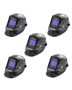 JCK47100-5PK image(0) - Jackson Safety Jackson Safety - Quantity 5 Pack - Welding Helmet - Auto Darkening - Nylon - 3.94" x 2.36" Viewing Area - Shade 10 Fixed ADF 1/1/1/1 - 370 Speed Dial Headgear - 6 Feet Under Graphics