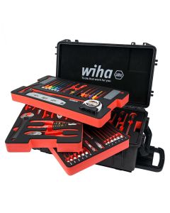 WIH92100 image(0) - Wiha Tools 194 Piece Premium Kit In Rolling Tool Box