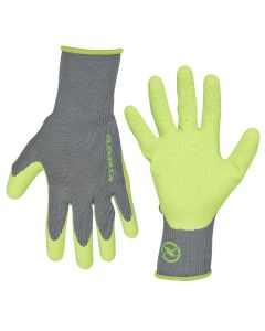 LEGGC240XL image(0) - Flexzilla&reg; Crinkle Latex Dip Gloves, Gray/ZillaGreen&trade;, XL