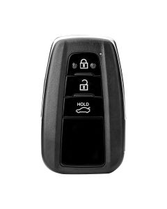 Autel MaxiIM IKEY IKEYTY8A3T : Toyota-styled 8A-chipped IKEY featuring three buttons, Lock, Unlock, and Trunk.