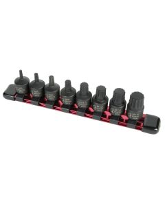 SUN3640 image(0) - Sunex 3/8" Drive 8 Piece Stubby Triple Square Impact Bit