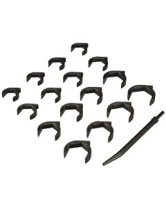 Milton Industries LTI Tool By MIlton 16-Piece SAE SHOCKIT Crows Foot Set - Heavy Duty Industrial / Hydraulic Fitting