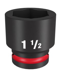 MLW49-66-6315 image(0) - Milwaukee Tool SHOCKWAVE Impact Duty  3/4"Drive 1-1/2" Standard 6 Point Socket