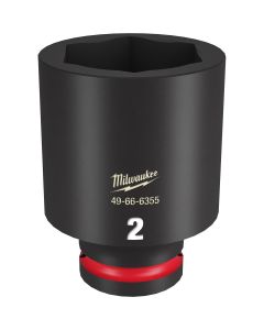 MLW49-66-6355 image(0) - Milwaukee Tool SHOCKWAVE Impact Duty  3/4"Drive 2" Deep 6 Point Socket