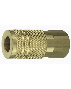 AMFCP20B-10 image(0) - Amflo 1/4" Coupler Plug with 1/4" Female thread I/M Industrial Brass- Pack of 10