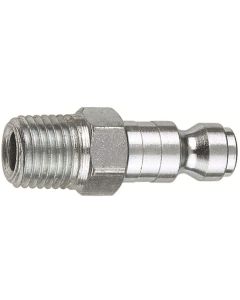 1/4" Coupler Plug with 1/4" Male thread Automotive T Style- Pack of 10