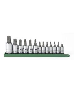 KDT80725 image(1) - GearWrench 13PC TORX TAMPER PROOF SOCKET SET