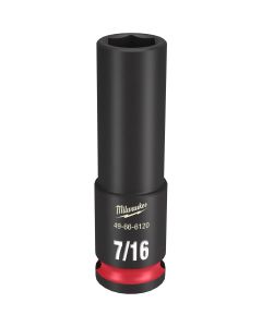 Milwaukee Tool SHOCKWAVE Impact Duty  3/8"Drive 7/16" Deep 6 Point Socket