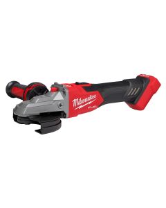 MLW2887-20 image(0) - Milwaukee Tool M18 FUEL 5" Flathead Braking Grinder, Slide Switch Lock-On