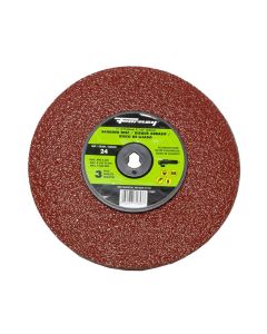 Resin Fibre Sanding Disc, Aluminum Oxide, 7 in x 7/8 in Arbor, 24 Grit