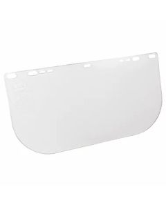 SRW30706 image(0) - Jackson Safety - Replacement Windows for F20 Polycarbonate Face Shields - Clear - 8" x 15.5" x.060" - E Shaped - Unbound - (36 Qty Pack)