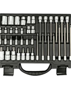 VIMTMS40 image(1) - VIM Tools 40 Piece Elite TORX Master Driver And Socket Set - S2 Steel