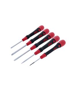 Wiha Tools 5 Piece Set Includes: Slotted 1.5mmx40mm, 2.5mmx50mm, 3.5mmx60mm and Phillips #0x50mm, #1x60mm