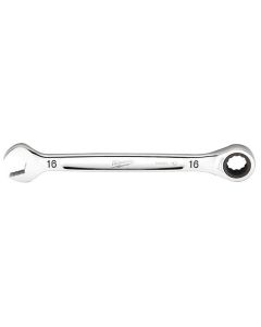 MLW45-96-9316 image(1) - Milwaukee Tool 16MM Metric Ratcheting Combination Wrench, 12-Point, Steel, Chrome