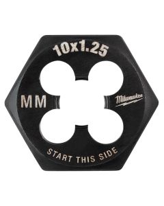 MLW49-57-5353 image(0) - Milwaukee Tool M10-1.25 mm 1-Inch Hex Threading Die