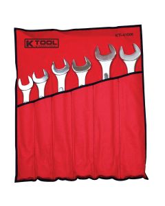 KTI41006 image(0) - K Tool International Wrench Set Combination Jumbo 6 Pieces