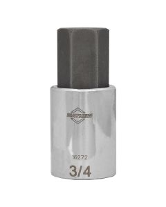 MAY16272 image(0) - Mayhew Mayhew 3/4-Inch SAE Hex Short Insert Socket Bit, 1/2-Inch Drive