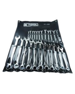 KTI41803 image(0) - K Tool International Wrench Set 23 Piece Metric Pro-series