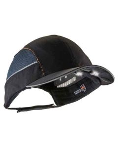 ERG23374 image(1) - Ergodyne 8960 Long Brim Black Bump Cap w/ LED Lighting Tech