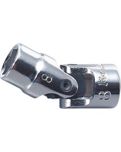 KKN2440M-8 image(0) - Ko-ken USA 2440M-8 1/4 Sq. Dr. Universal Socket  8mm 6 point Length 34mm